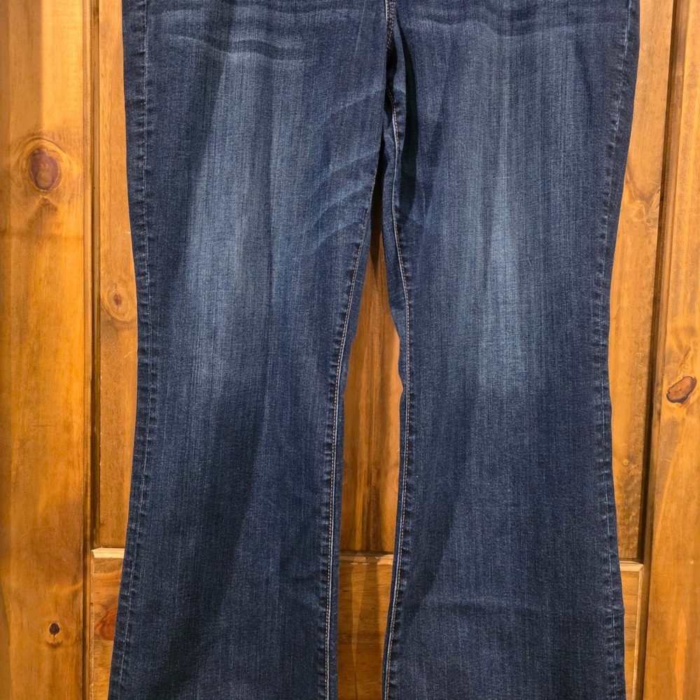 American Eagle Jeans Womens 20 Long Blue Excellent Super Stretch Bootcut Flare - Picture 3 of 12